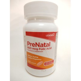 Leader Prenatal Vitamins Caplets 100 CT (PACK OF 3) by Leader