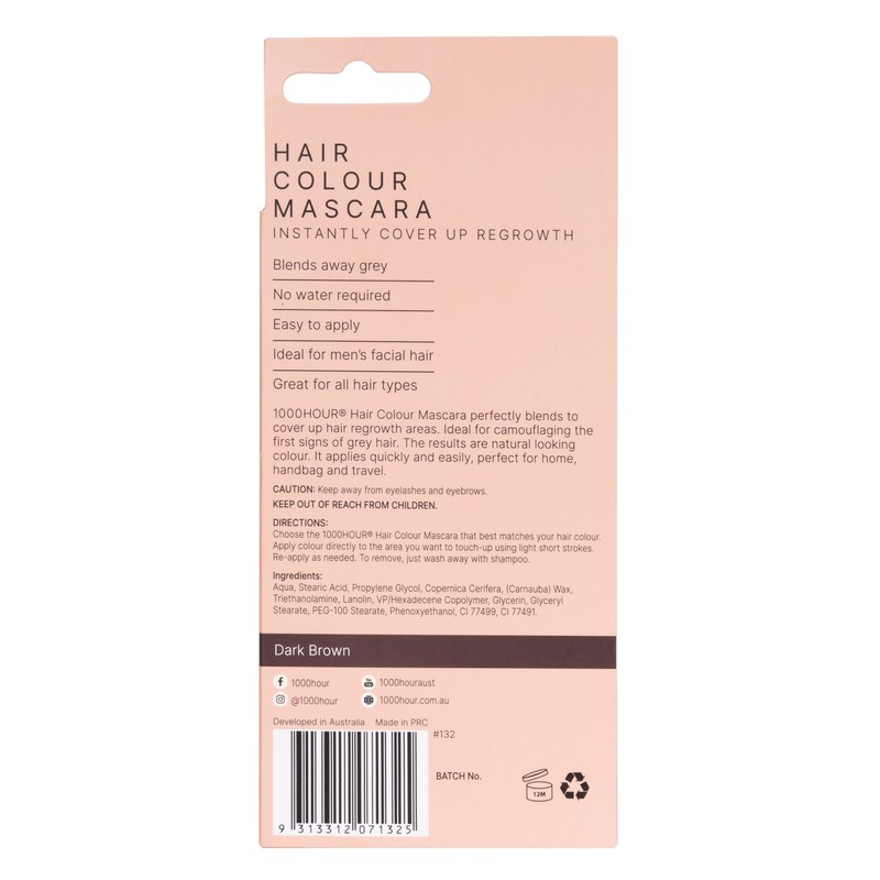 1000 Hour Hair Mascara - Dark Brown