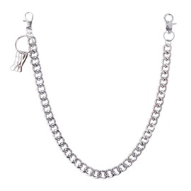 BOXOB Pants Jeans Chain, Lobster Clasp Pocket Chain Fashionable Punk Belt Keychain Cool Hip Pop Goth Wallet Charm Goth Punk Accessories for Women Men Gift