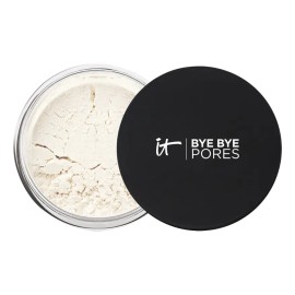 It Cosmetics Bye Bye Pores - Polvo Traslúcido Suelto para Fijar el Maquillaje con Acabado Mate, Suaviza las Arrugas y los Poros, Enriquecido con Péptidos, Seda y Colágeno, para Todo Tipo de Piel, 7 g
