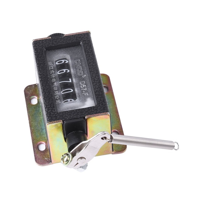 D67-F 5 Digit Mechanical Resettable Manual Hand Pull Stroke Tally