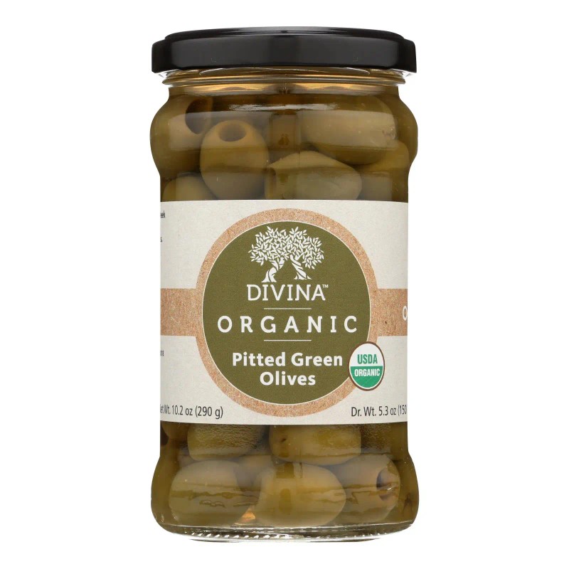 UD_Divina - Organic Pitted Green Olives - Case Of 6