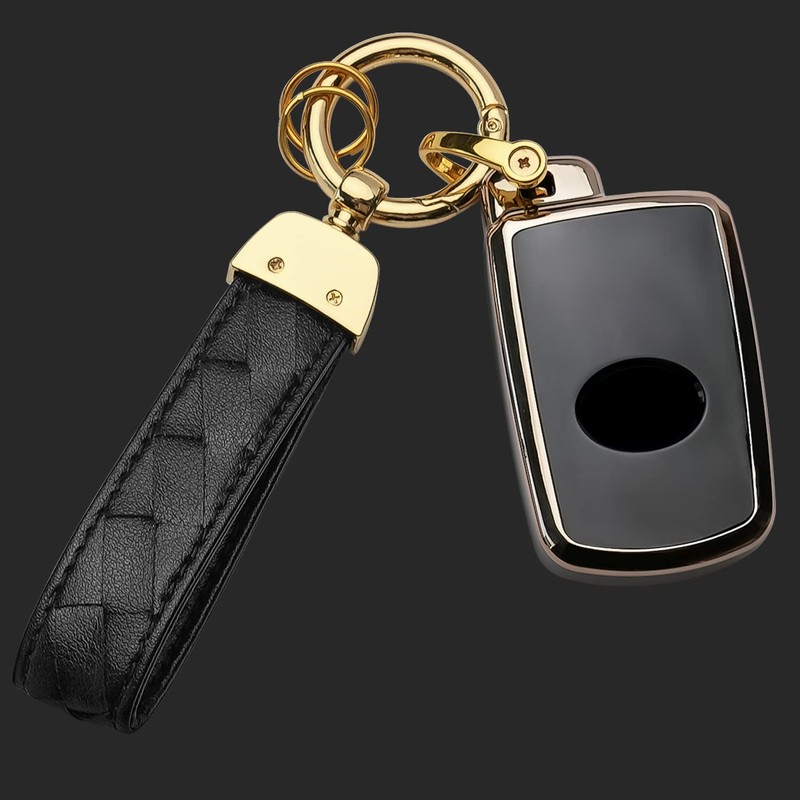 Bqepe for Toyota Key Fob Cover Keychain Fit for Tundra