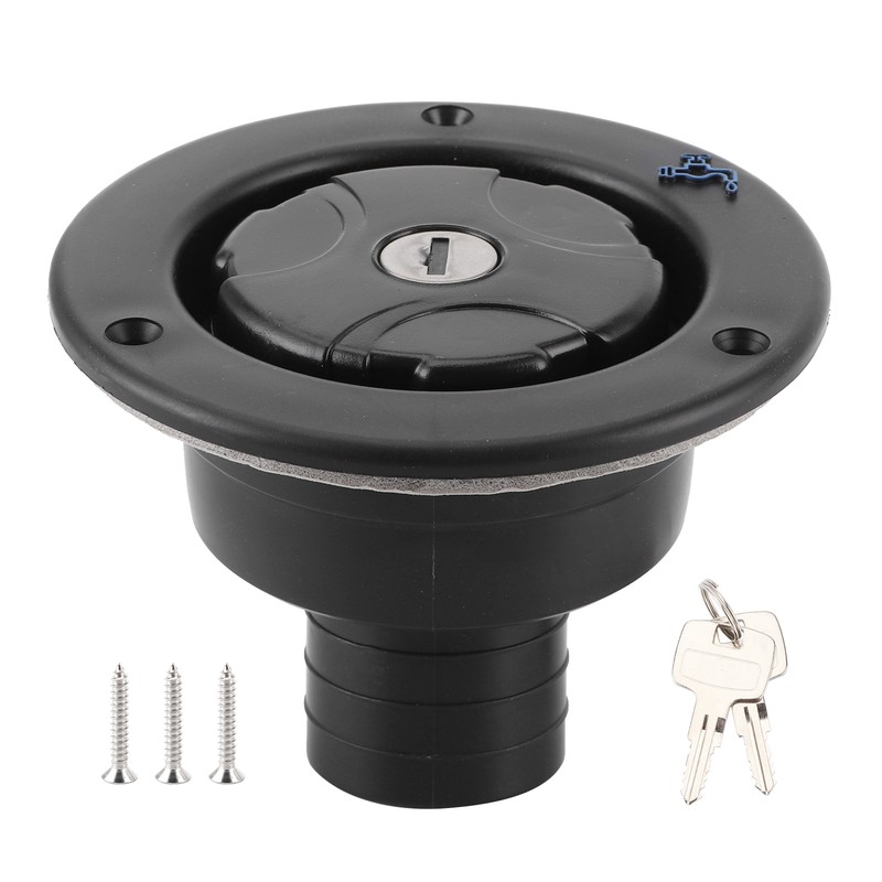 Gravity Freshwater Inlet Lockable Leakproof Water Filler Cap with 2