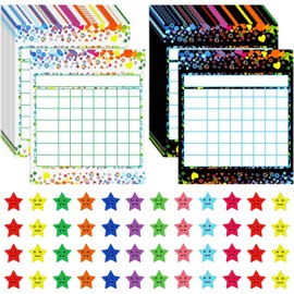 Utron 80 Pack Reward Chart for Kids, Incentive Chart Behavior Chart for Kids at Home, 2 Designs with 2160 Star Sticker, Kids Chore Chart, Sticker Chart for Kids Behavior