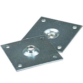 Removable Square Mounting Plate - 3-1/2" x 3-1/2" w/ 5/8-11 THD