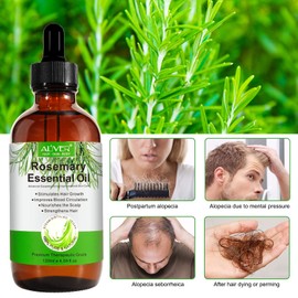 Rosemary Oil for Hair, Rosemary Essential Oil for Hair Growth, Prevent Hair Loss, Rosemary Oil Hair Growth for the Growth of Eyelashes and Eyebrows (120 ml)