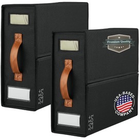 LOFT + IVY Sheet Stash Linen Storage Organizer - Sturdy and Durable Bed Sheet Organizers and Storage - Linen Closet Storage Fits All Sized Sheets - Includes Bed Sheet Storage Box and Gripper - 2 pack