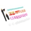 49Pcs TIG Welding Torch Kit Collets Ceramic Nozzles Cups Replacement