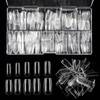 JANLOFO Nail Tips, Clear, False Nails, 500 Pieces, Long Nail