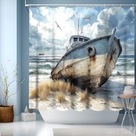 GXUNNAA Shower Curtain 180 x 180,Polyester Fabric Washable Shower Curtain with 12 Hooks,Waterproof Bathroom Shower Curtain,Shower Curtains for Bathroom,Quick Dry(180x180cm)