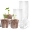 RooTrimmer 2.7 inches (6.8 cm) Transparent Seeding Pot, Plastic Pot,