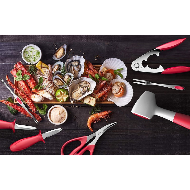 Maine Man Oyster Knife, 18/8 Stainless Steel Blade, Set of