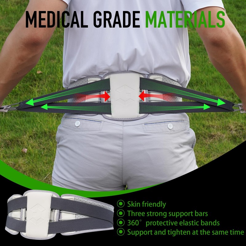 GAIARENA Golf Lower Back Support Belt for Golfers Swing Training