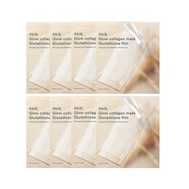 Aviv Abib Glow Collagen Mask Pack Glutathione Film, 8 Pieces, 1 Pack / 아비브 글로우 콜라겐 마스크팩 글루타치온 필름, 8개, 1개입