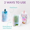 Flipping Holder Squeeze Proof Food Pouch Holder for Toddlers, Babies,