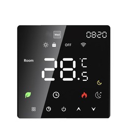 Smart Thermostat, Smart Thermostat for Home Touchscreen Voice Control Temperature Control Auto/Manual Mode Digital Thermostat (Voice Control WiFi Electric Heating)
