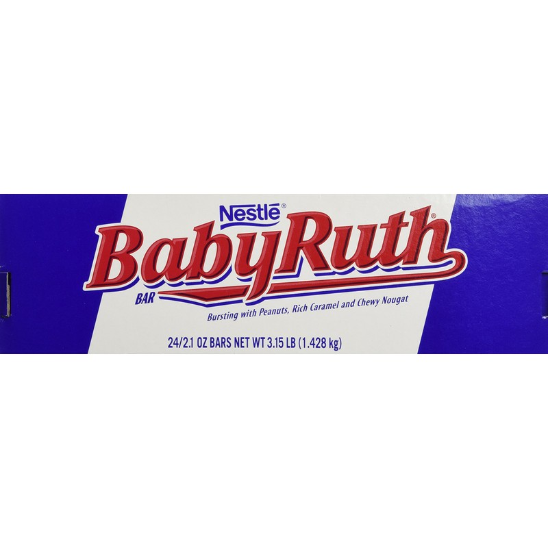 Baby Ruth Candy Bars 24ct 2.1 oz bars