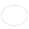 PATIKIL Silver-tone Beaded Chain Necklace, Titanium Steel 4mm Bead Ball