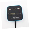 Gatuida Reader Hub 3 Ports 2.0 Hub for/Card Multi-Card Reader