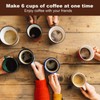 LAOION Cafetera Espresso Maker, 6 Cup Portable Coffee Machine, 300ml