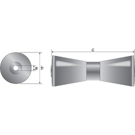 SeaSense Keel Polymer Roller, 10-Inch,Gold