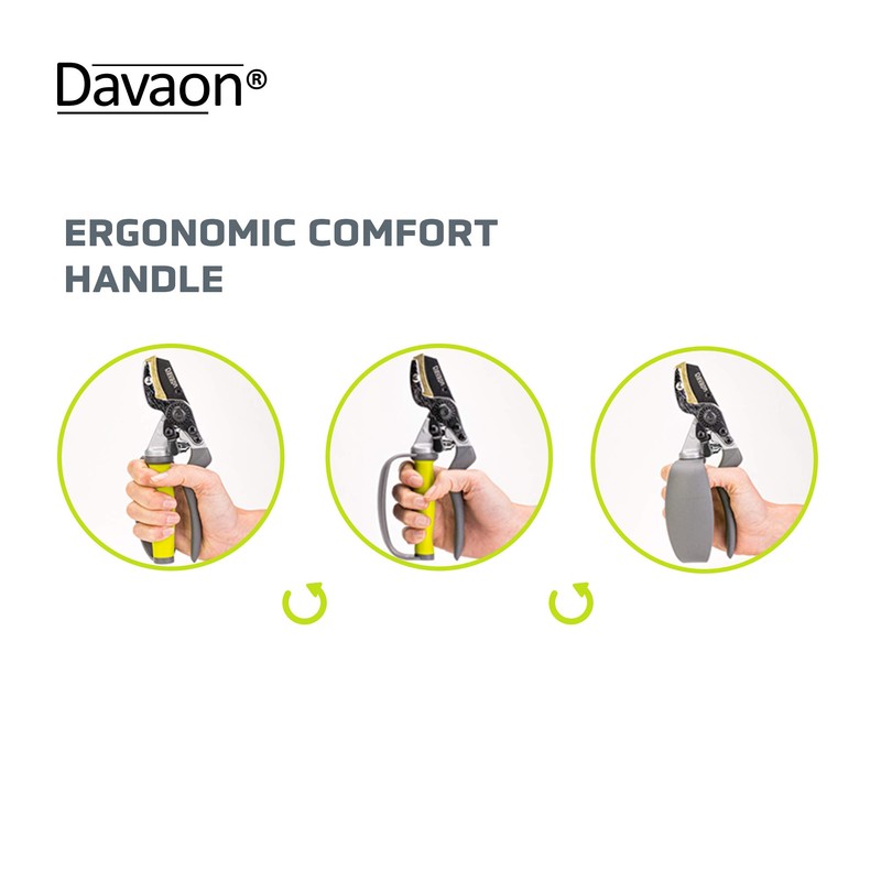 Ergonomic Garden Secateurs (Anvil Style) - Premium Pruning Shears with
