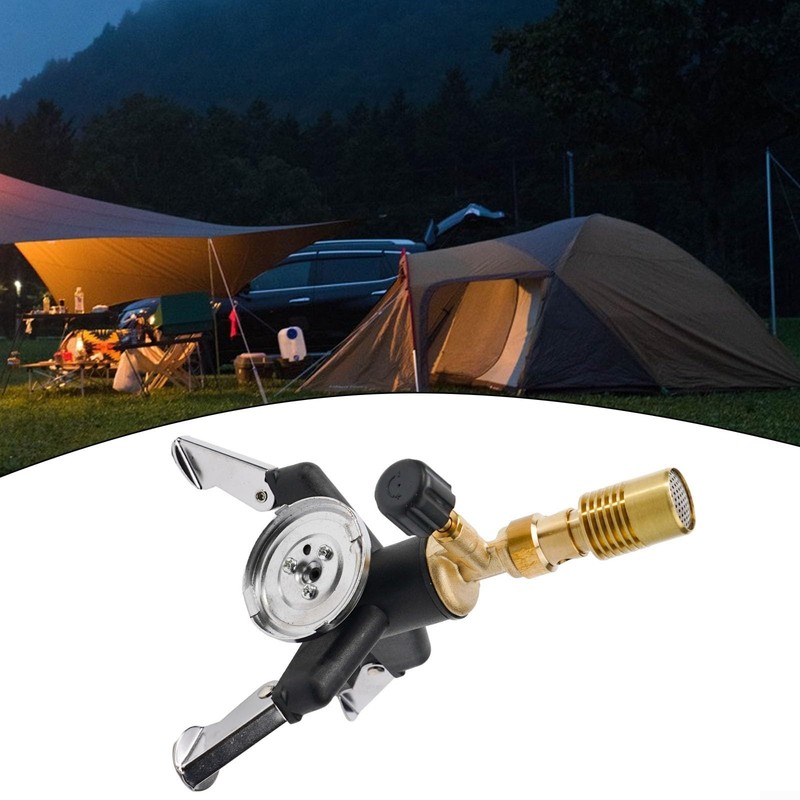 Tragbarer Bunsenbrenner, Bunsenbrenner, Licht-Gasbrenner, schwarz + kupferfarben