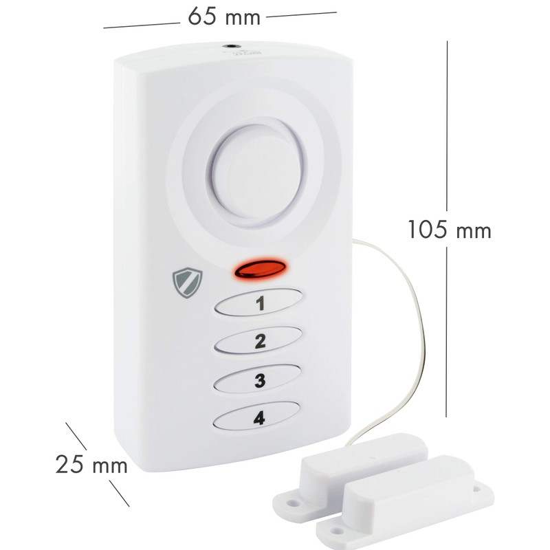 SCHWAIGER -5507- Garage Sliding Door Alarm with PIN | Alarm