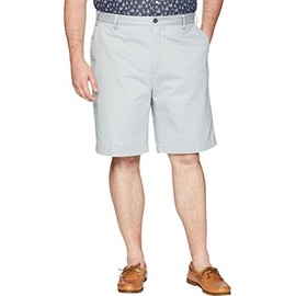 Nautica Men's Big and Tall Cotton Twill Flat Front Chino Deck Short-C92110, True Quarry, 52W