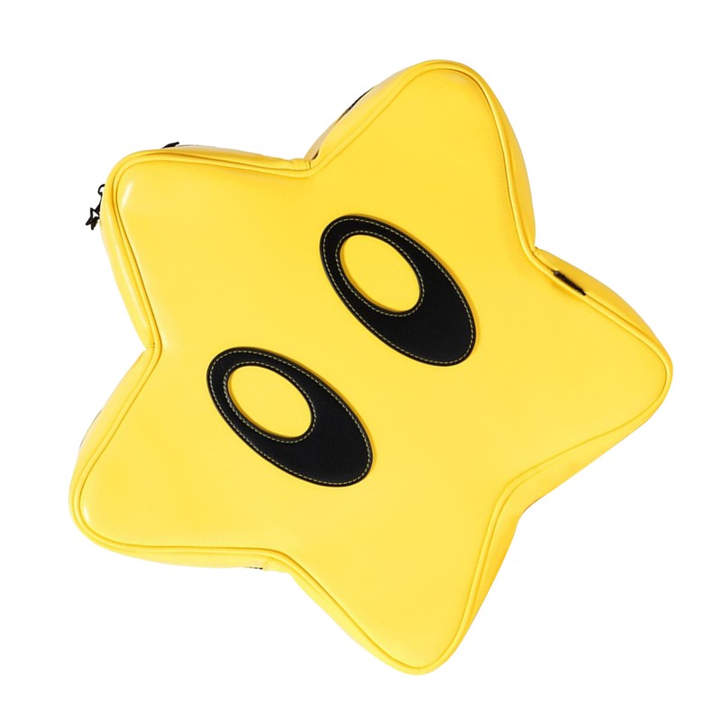 Star Backpack Bright Yellow Cute Stylish Schoolbag Waterproof Large Capacity