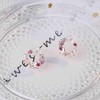 ZHEJI Stud Earrings Prevent Allergies Zircon Women's Stud Earrings with