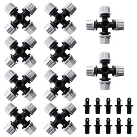 VooGenzek 10 Pieces 4-Way Atomization Nozzle, Plastic Cross Mist Nozzle, Garden Micro Atomization Nozzle, Cross Mist Sprinkler with Barb Connector, for Greenhouse, Garden, Grey