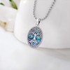 Eusense Tree of Life Pendant 925 Sterling Silver Necklace Tree