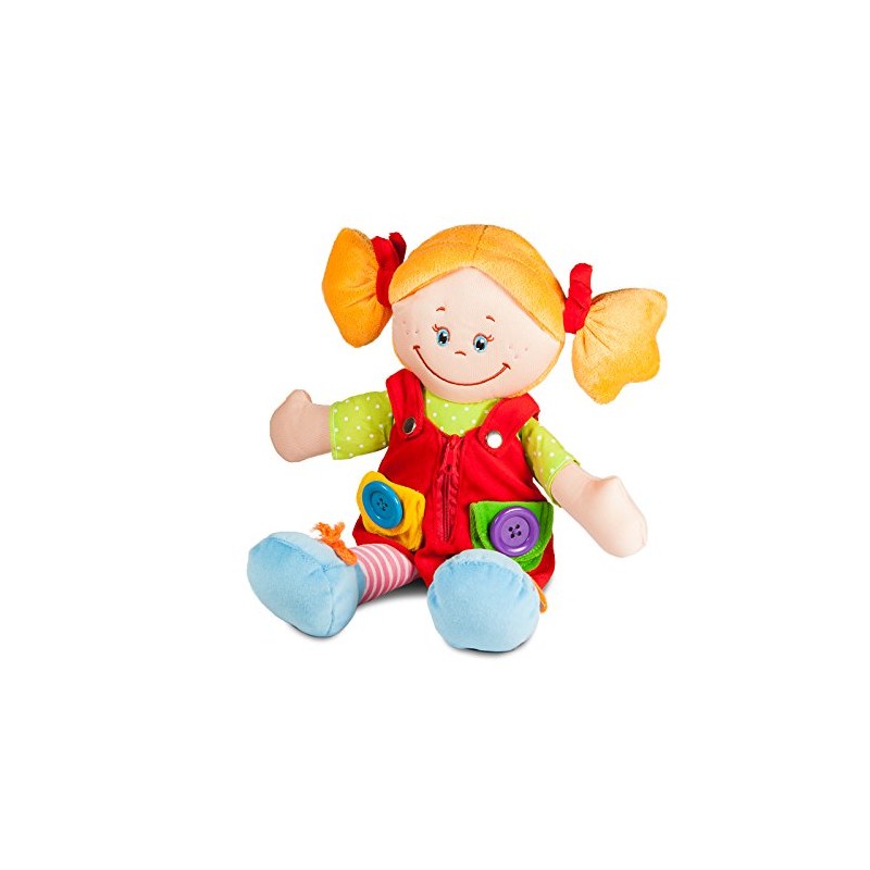 Soft Rag Doll Girl 36 cm Educational Doll Cuddly Doll