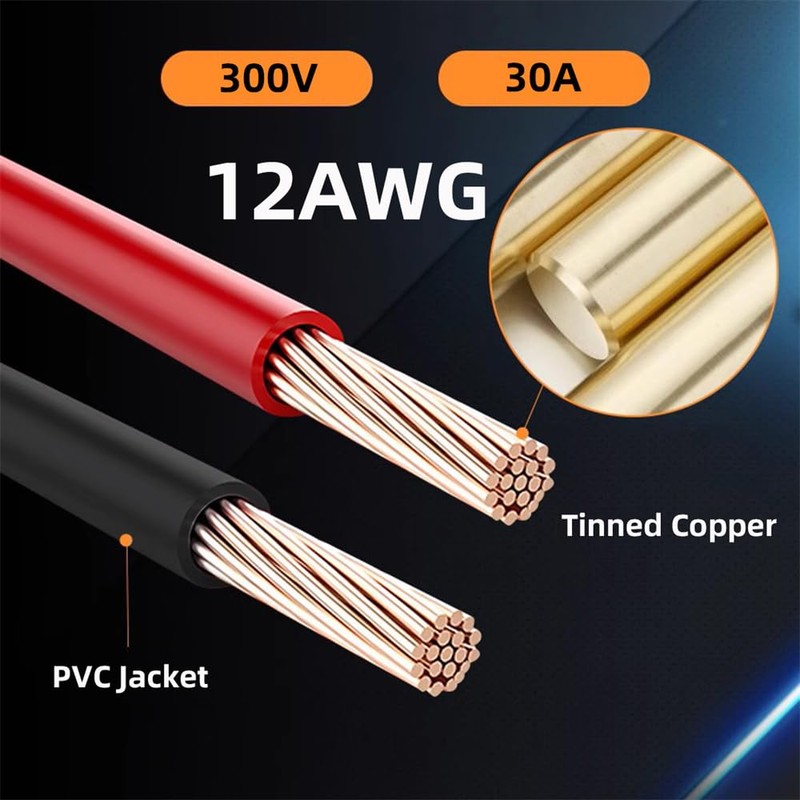 NFHK XT60 Female to Female 12AWG Extension Cable Connector for