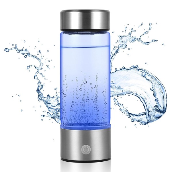 Hydrogen Water Bottle 2024, Portable Hydrogen Water Ionizer Machine Dark