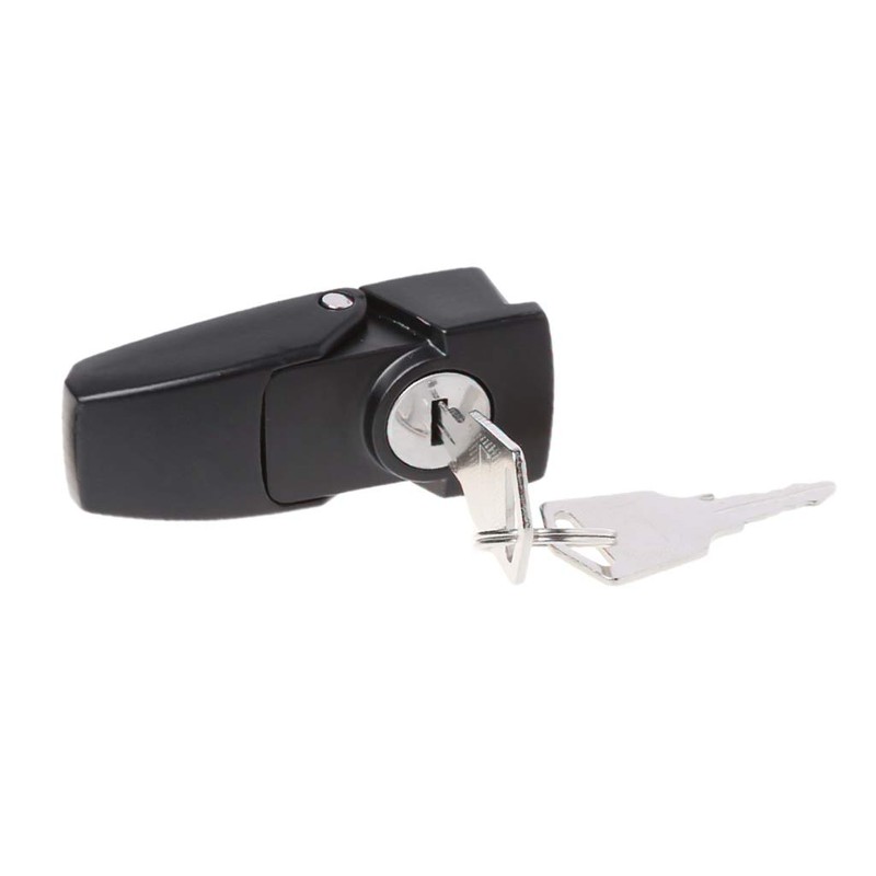 Rtengtunn Cabinet Black Coated Metal Hasp Latch DK604 Security Toggle