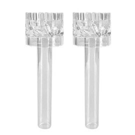 2pcs Aquarium Oil Skimmer Acrylic Oil Removal Fish Tank Remove Oil Slick Film Float Control Valve Inlet and Outlet Pipe Degreasing Film Basket Aquarium Filter