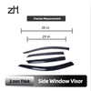 Fits 2015 2016 2017 2018 2019 HondaFit-Acrylic Safe Smoke Window