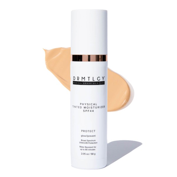 DRMTLGY Physical Tinted Moisturizer with SPF 44. Universal Tint. All-In-One