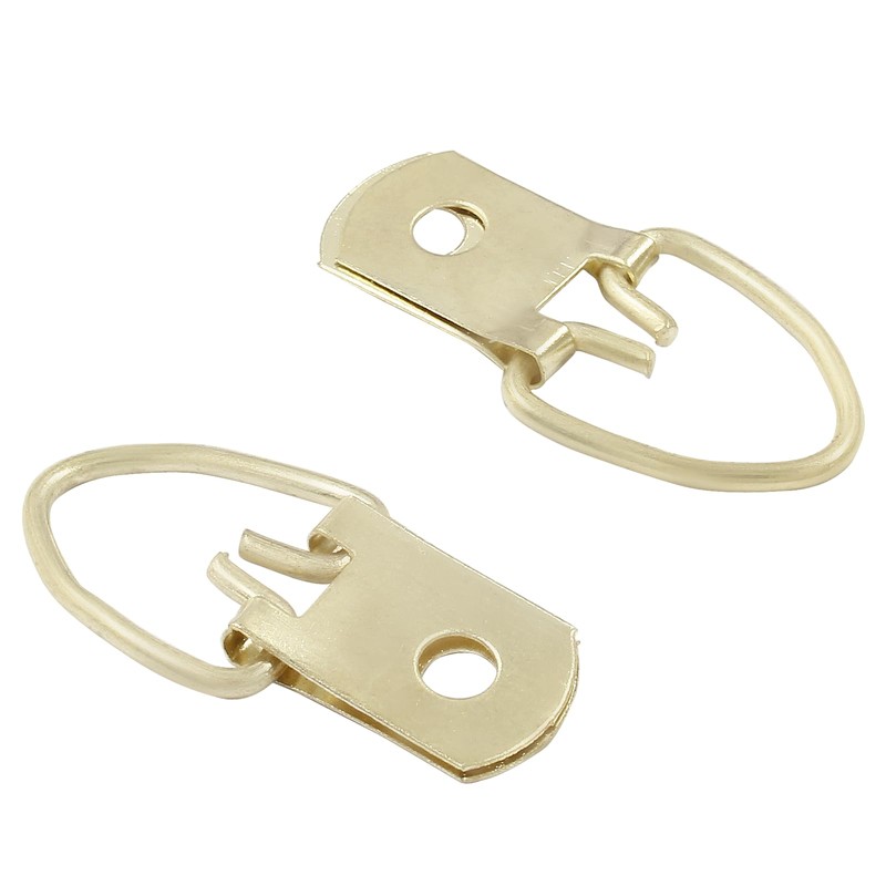 Coufce 100 Pack D Ring Picture Hangers, Metal Picture Frame