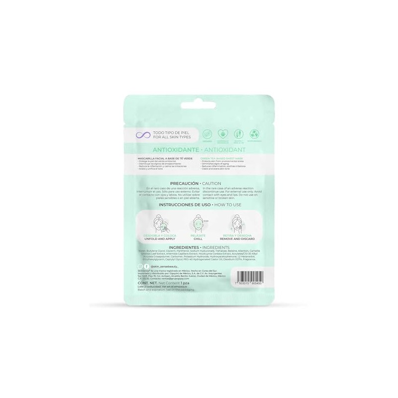 Skin Sense - Mascarilla Facial de Tela Biodegradable Coreana (1