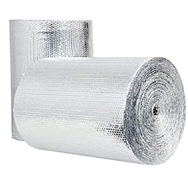 Double Bubble Reflective Foil Insulation: Industrial Strength, Commercial Grade, No Tear, Radiant Barrier Wrap for Weatherproofing Attics, Windows, Garages, RV's, Ducts & More! (4ft x 100ft)