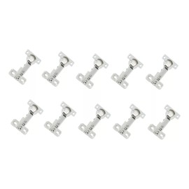 SIQUAR Paquete 50 Pares De Bisagra Bidimensional Mini 26 Mm Recta