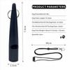 wilcractk Dog Whistle High Frequency Silent Plastic Black 1 Piece