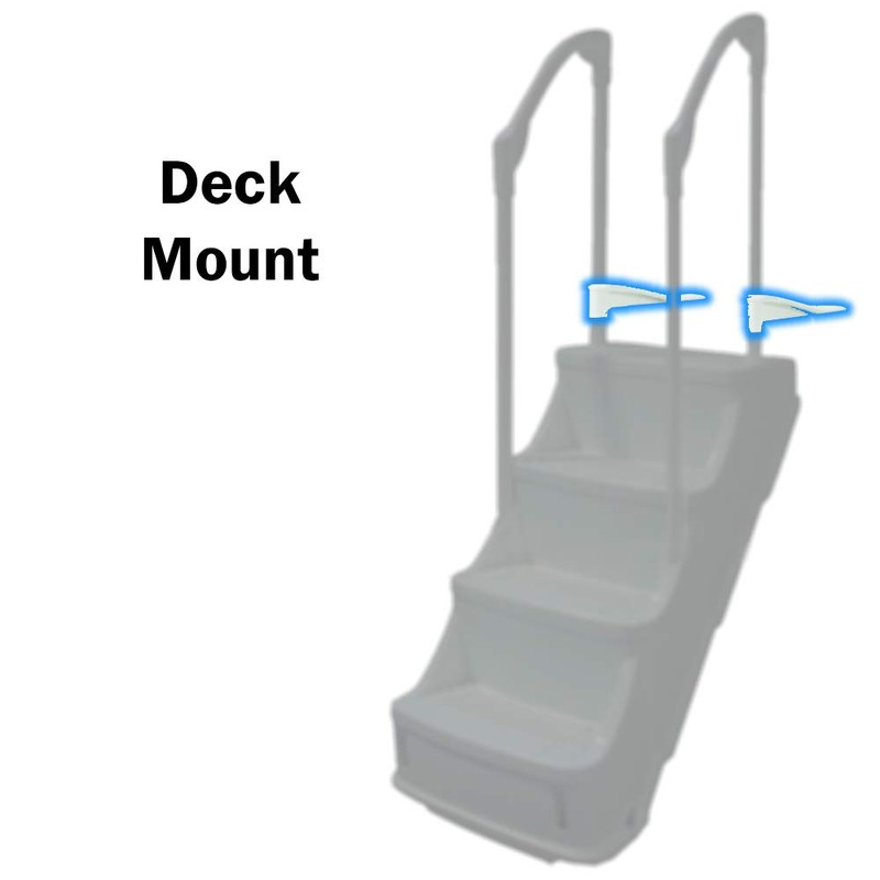 Champlain Plastics Deck Mount Replacement for Drop-in Steps for Above