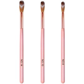 3-teiliges Nagelpinsel-Set für Puder, Nagelverlängerung, Kunst-Design, Damen-Geschenkset, Maniküre- und Pediküre-Pinsel für den professionellen Gebrauch (Farbe: Pink)