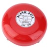 Generic Fire Alarm Bell, 95dB Red Aluminum Ring Alarm Bell,