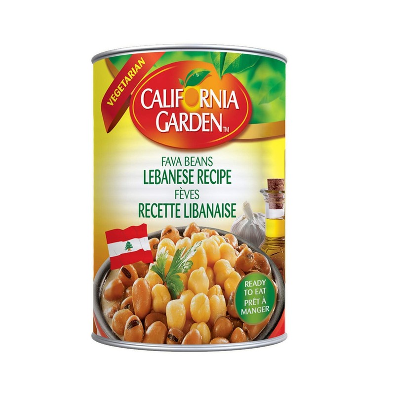 California Garden Fava Beans Lebanese Recipe 450g (4 cans)